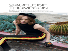 Tablet Screenshot of madeleine-thompson.com